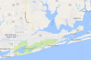 Map Orange Beach, AL